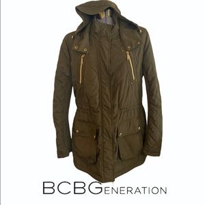 BCBG Green Quilted Jacket